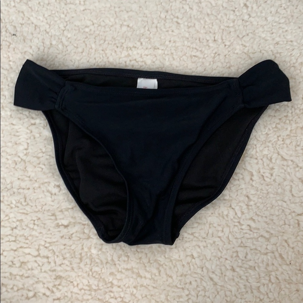 Basic black bikini bottoms